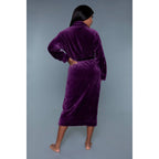 Helena Plush Robe in Purple | Giftable Luxurious Ultra Soft [Available in S/M - L/XL] by The Bullish Store