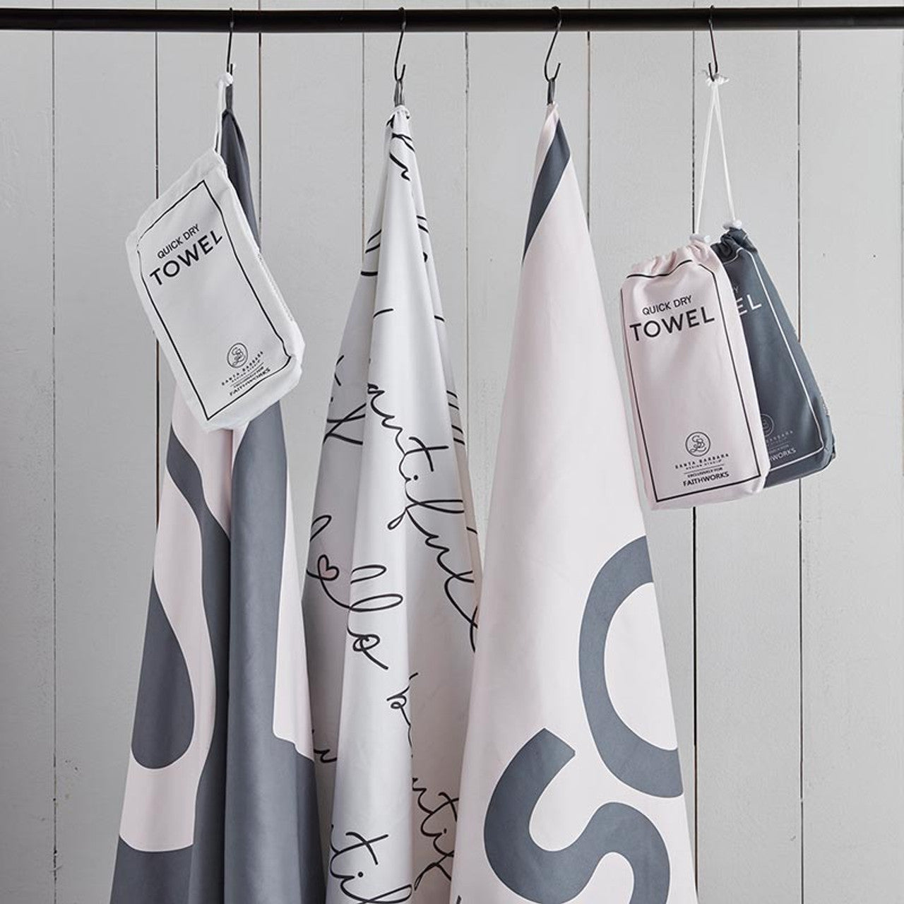 Hello Beautiful Oversized Quick Dry Beach Towel | Ultra Absorbent | 35" x 78"