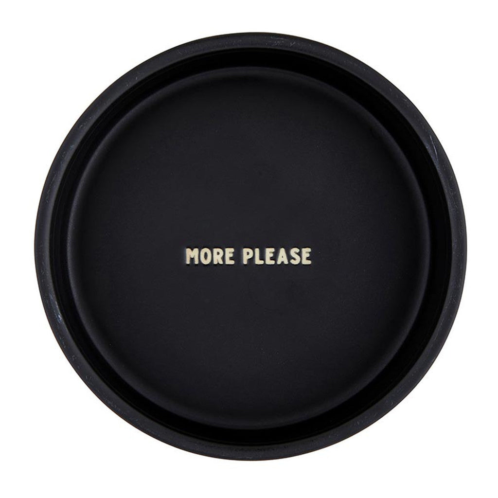 Hello Kitty Ceramic Pet Bowl in Black | Circular Pet Water Food Dish Feeder |  6"