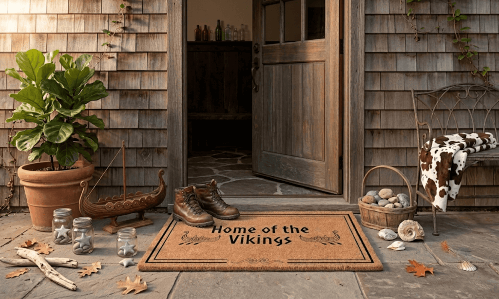 Home of the Vikings Coir Mat