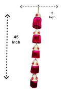 Cone Shape & Fringe Lari, Set of 2