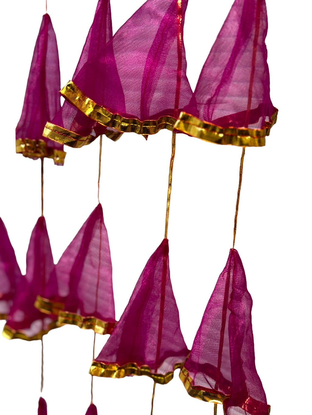 Net Fabric and Gota Lari, Set of 10