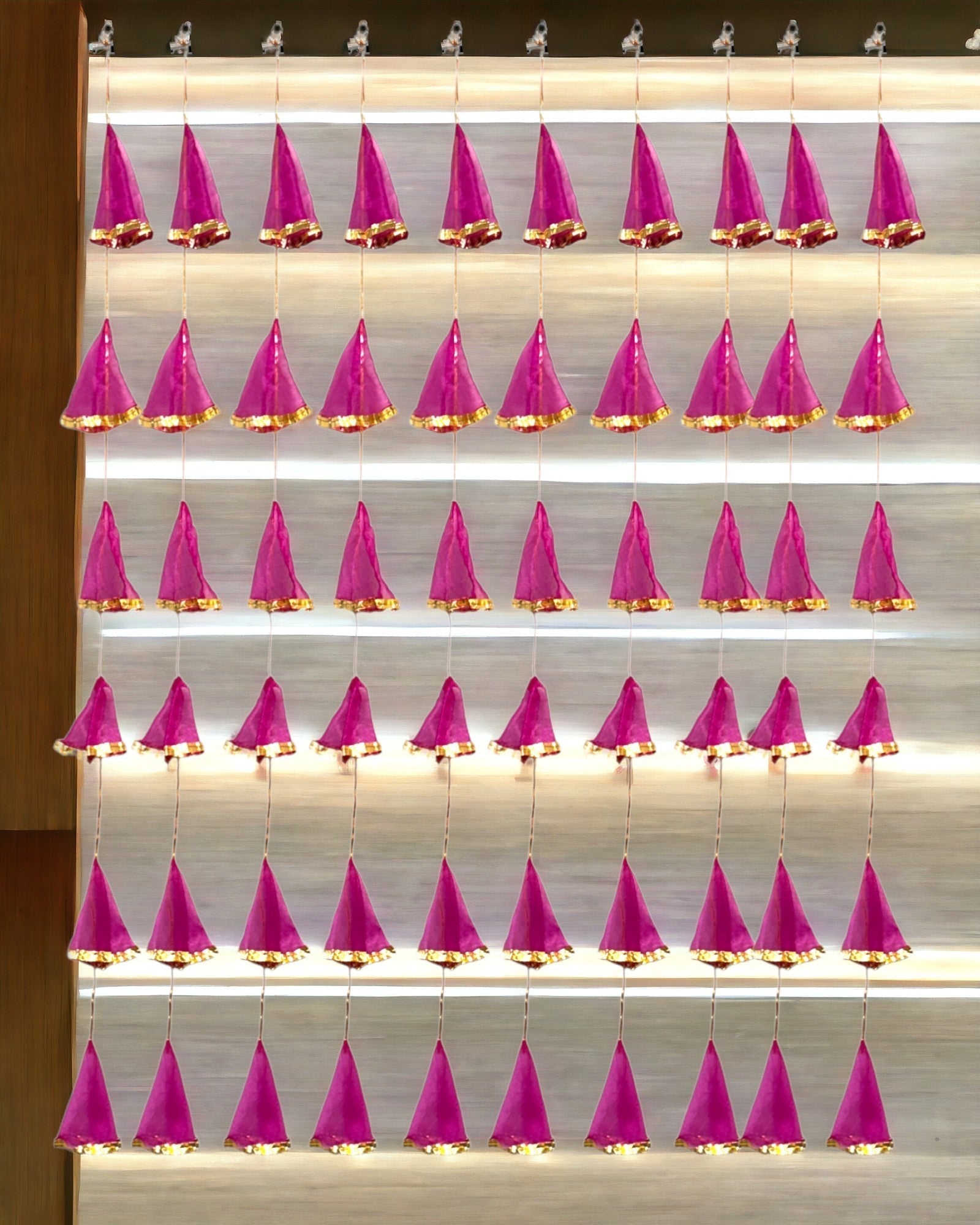 Net Fabric and Gota Lari, Set of 10