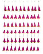 Net Fabric and Gota Lari, Set of 10