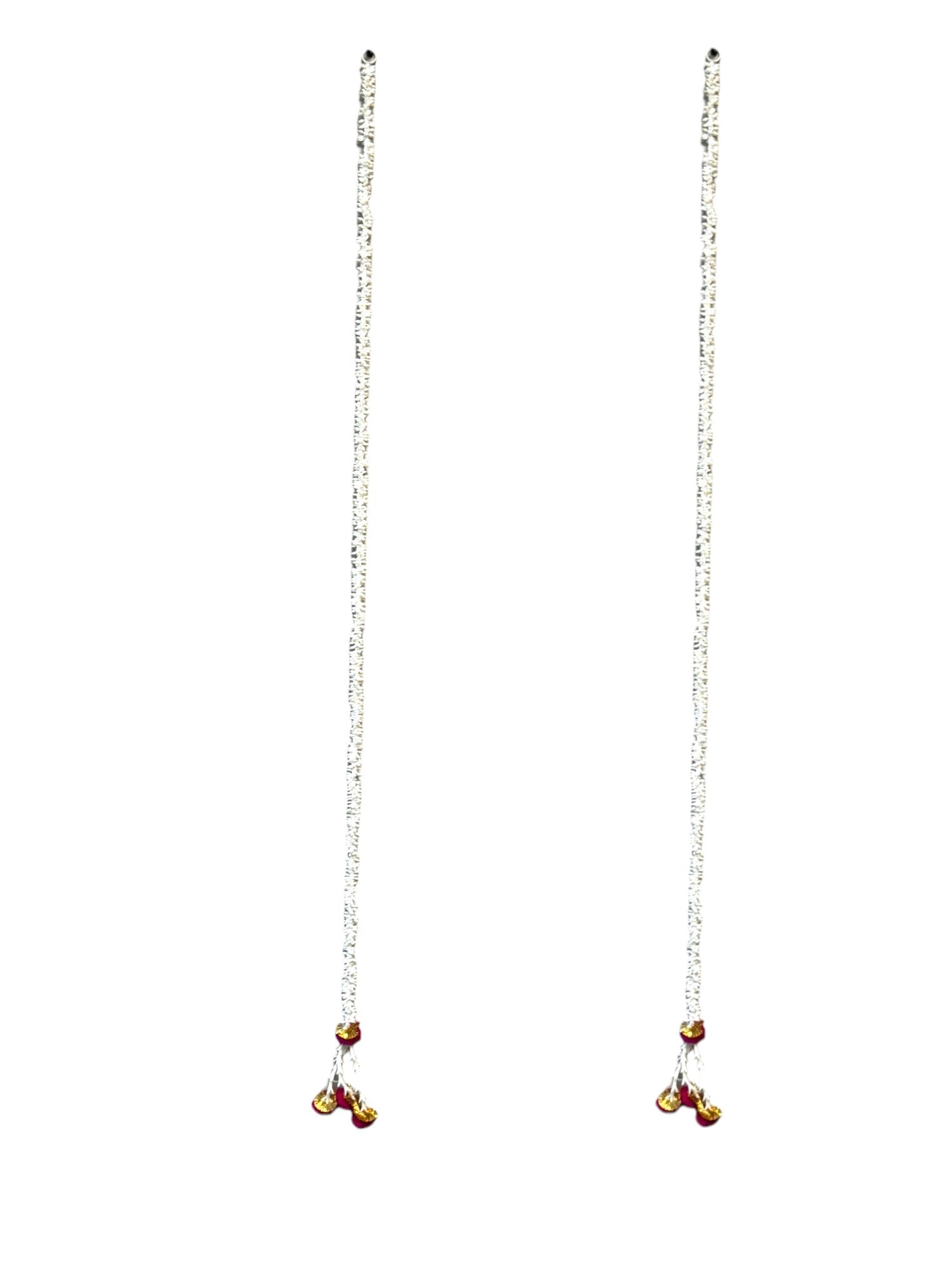 Scented Jasmine Gajra Lari with PomPom, Set Of 2