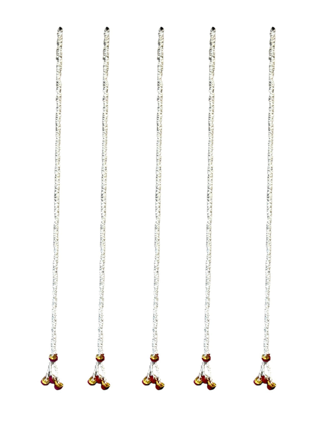 Scented Jasmine Gajra Lari with PomPom, Set of 5