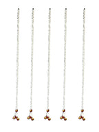 Scented Jasmine Gajra Lari with PomPom, Set of 5