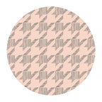 Houndstooth & Flower Ceramic Coaster Set of 4
