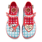 Chocolaticas® I Love You Women's Mary Jane Flat by Hot Chocolate Design