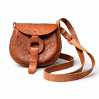 Alicia Leather Crossbody Stamped Purse - Mexico