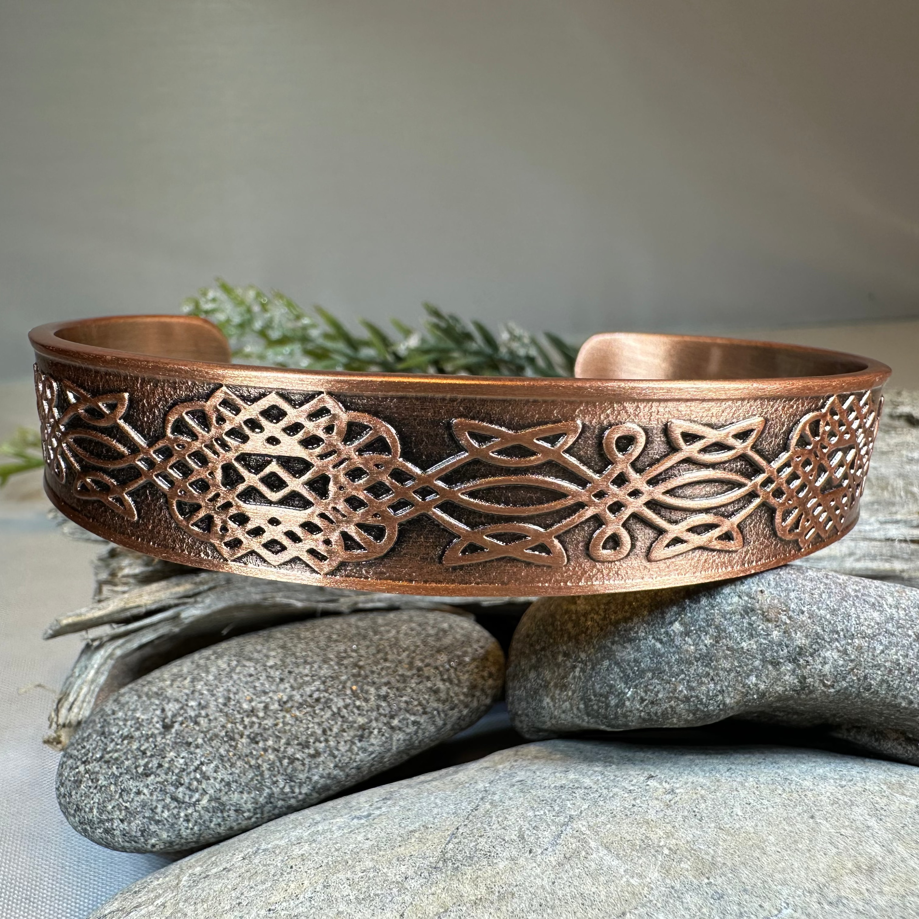 Ethne Celtic Copper Cuff Bracelet