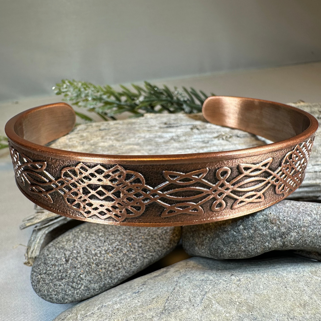 Ethne Celtic Copper Cuff Bracelet