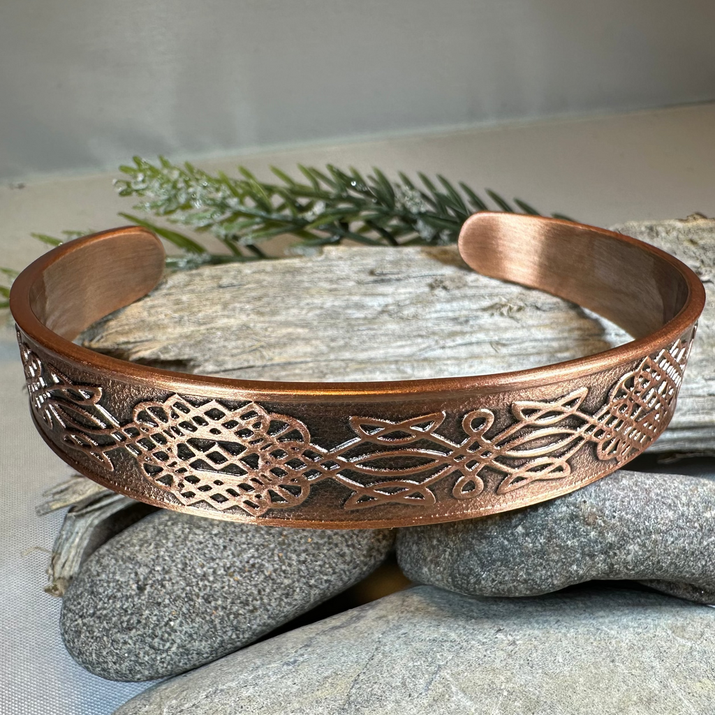 Ethne Celtic Copper Cuff Bracelet