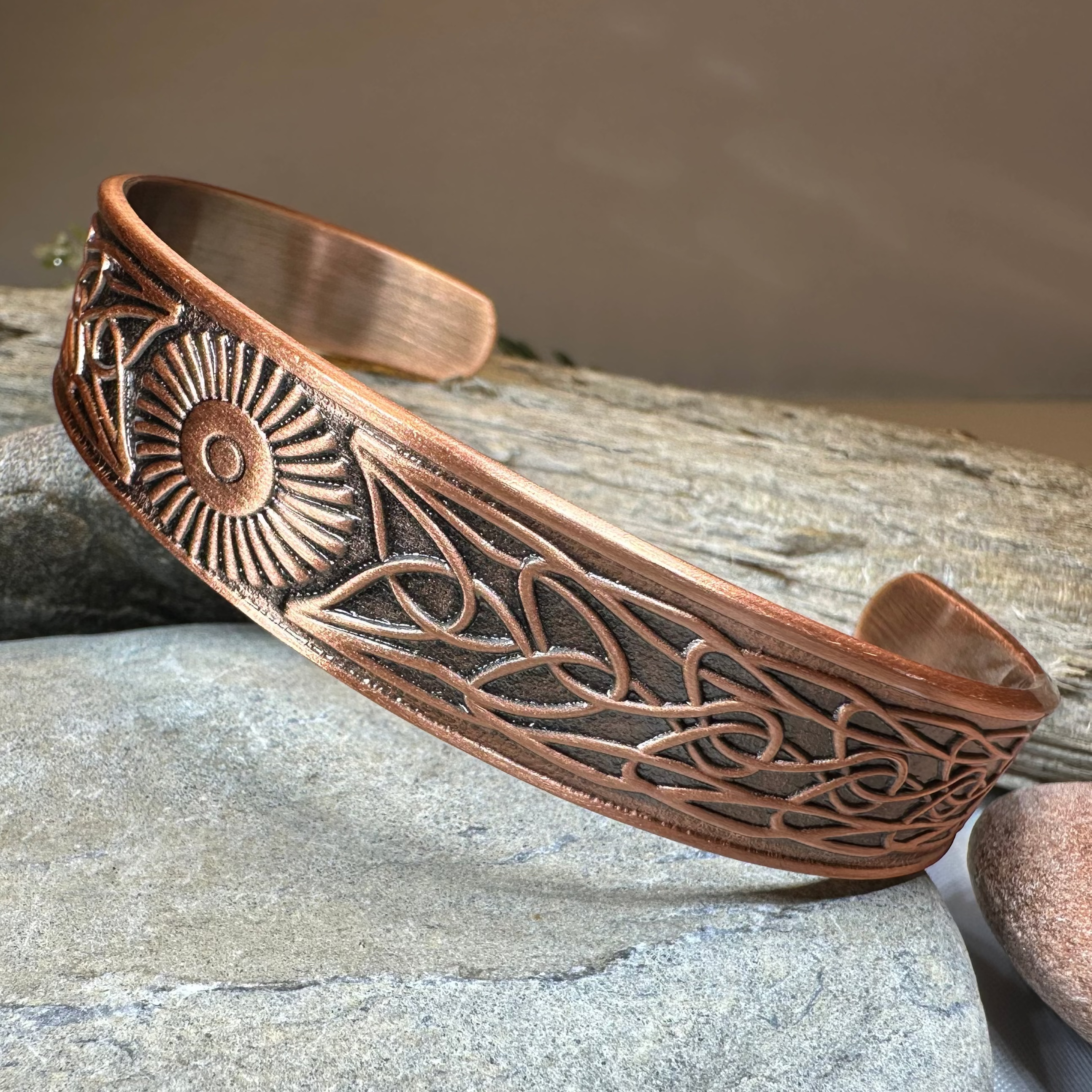 Talorgan Celtic Copper Cuff Bracelet