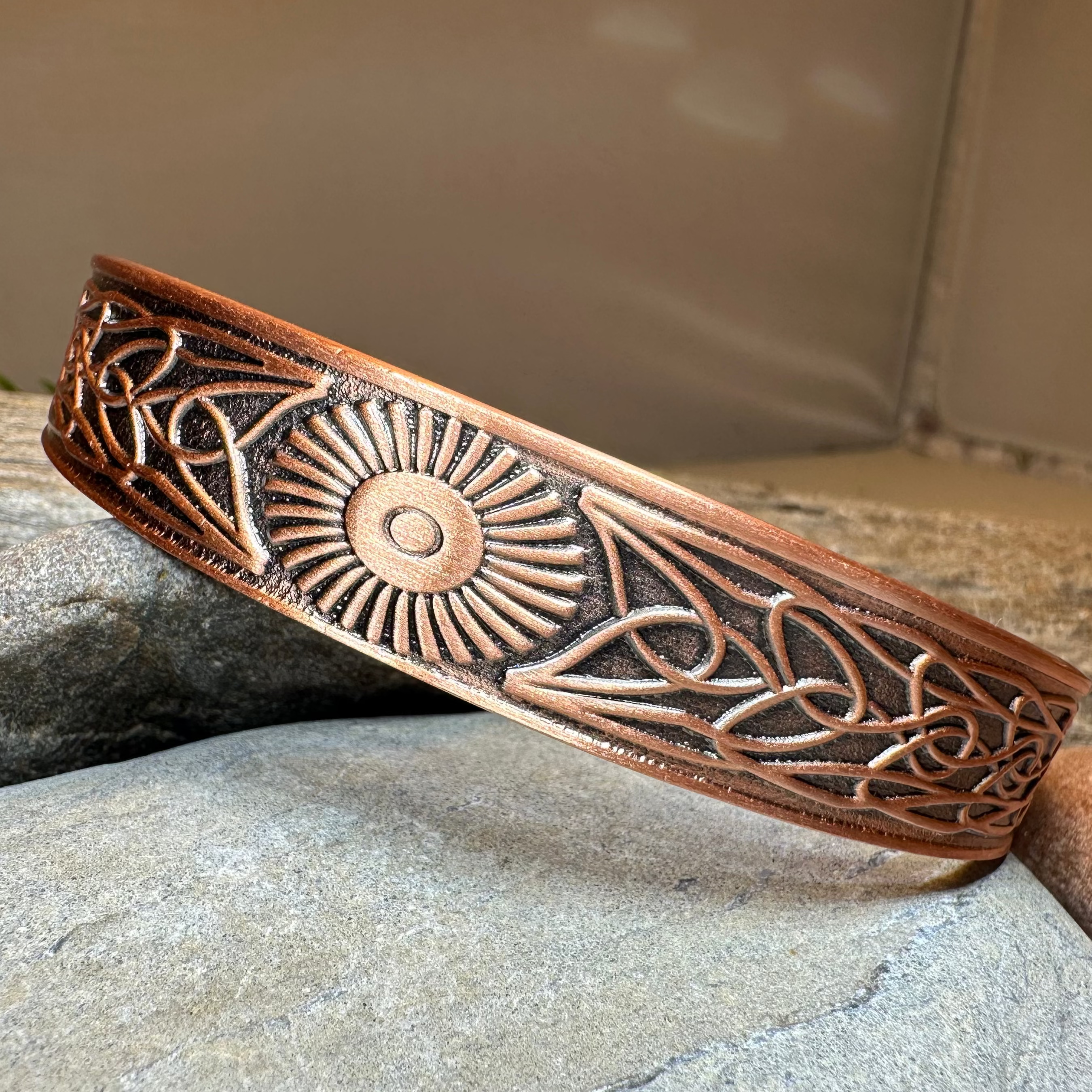 Talorgan Celtic Copper Cuff Bracelet