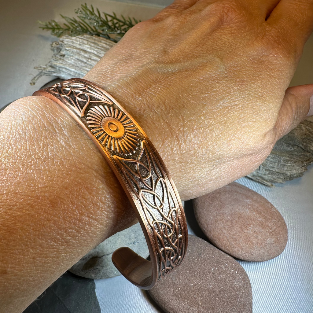 Talorgan Celtic Copper Cuff Bracelet