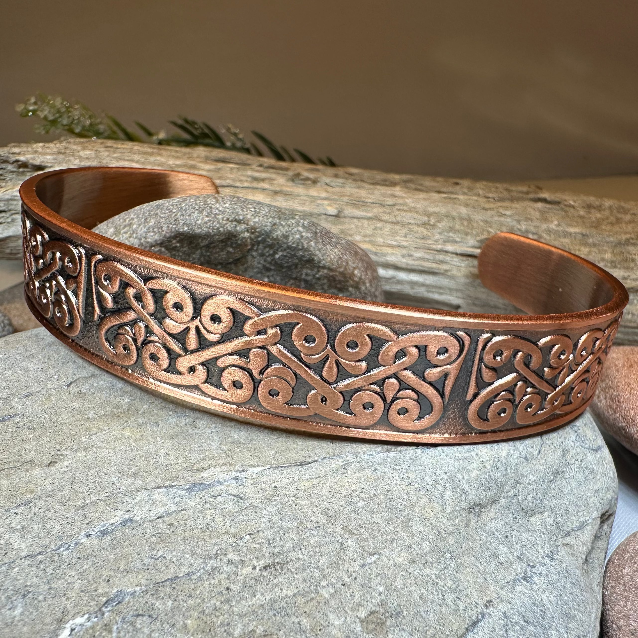 Bernicia Celtic Copper Cuff Bracelet
