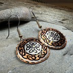 Violina Celtic Knot Copper Earrings