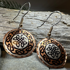 Violina Celtic Knot Copper Earrings