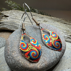 Lifeforce Celtic Spiral Copper Earrings