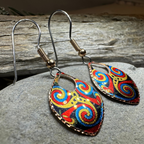 Lifeforce Celtic Spiral Copper Earrings
