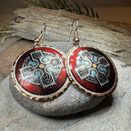 Ancient Celtic Cross Copper Earrings