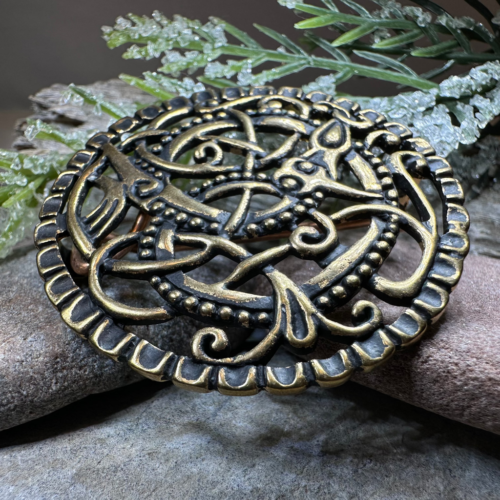 Pitney Celtic Viking Brooch - Bronze Historical Reproduction Pin