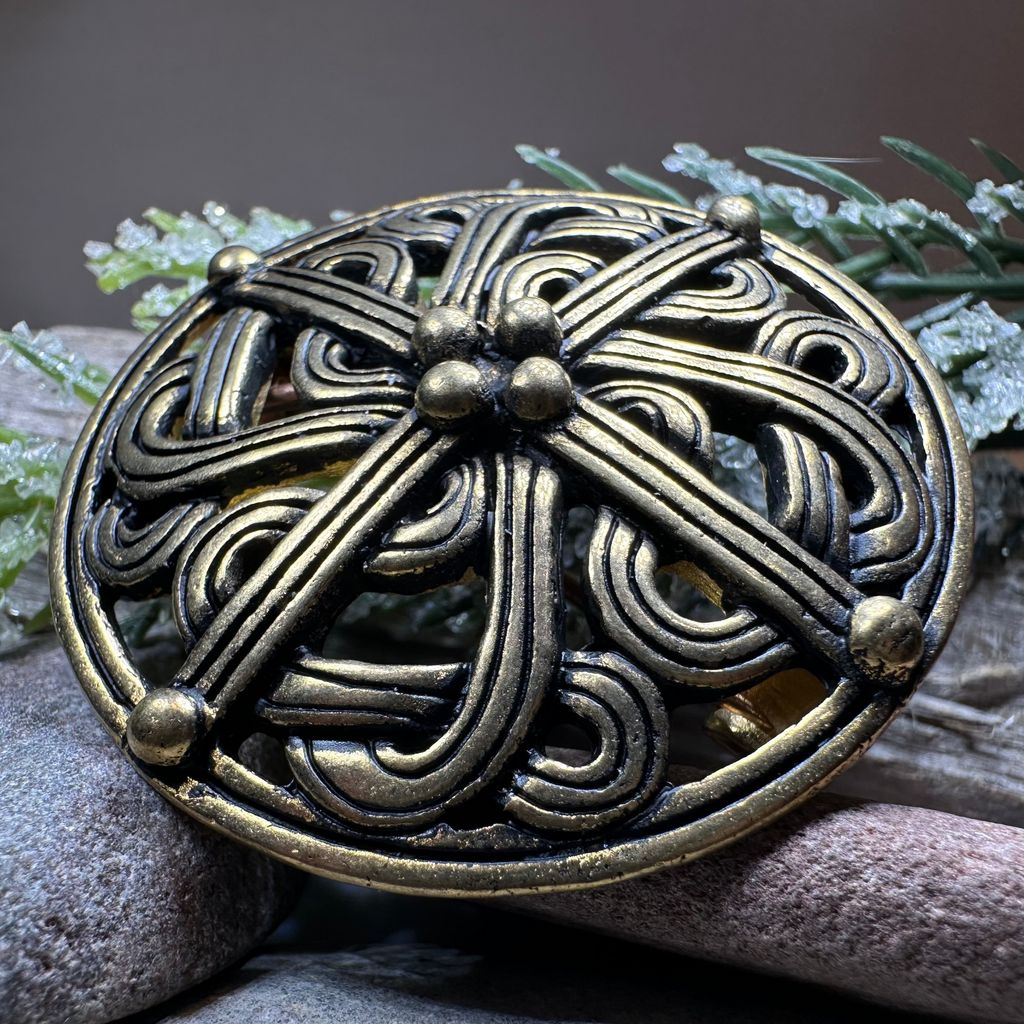 Borre Viking Brooch - Bronze Historical Reproduction Pin