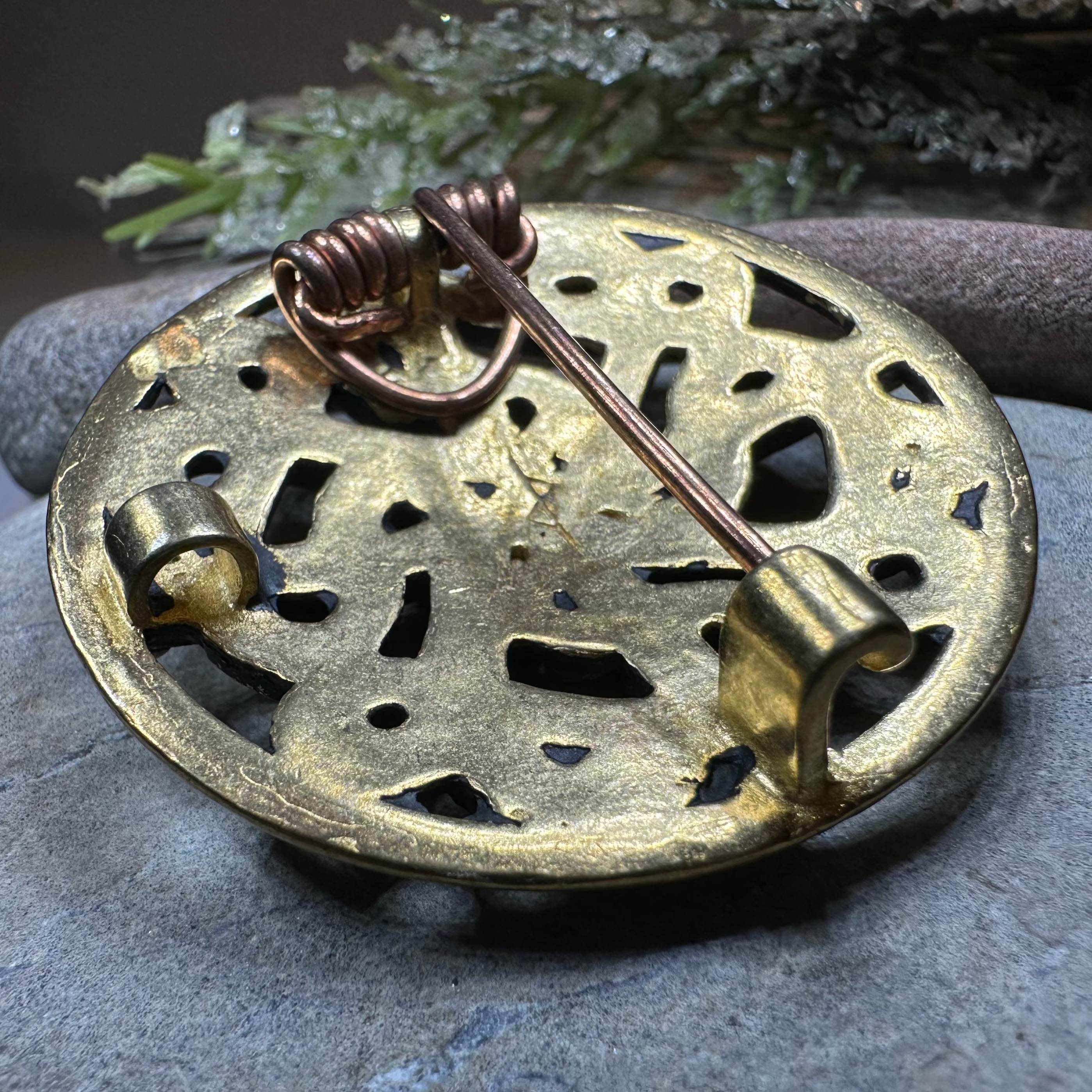 Borre Viking Brooch - Bronze Historical Reproduction Pin