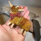 Christmas Highland Cow Ornament - Made in Scotland