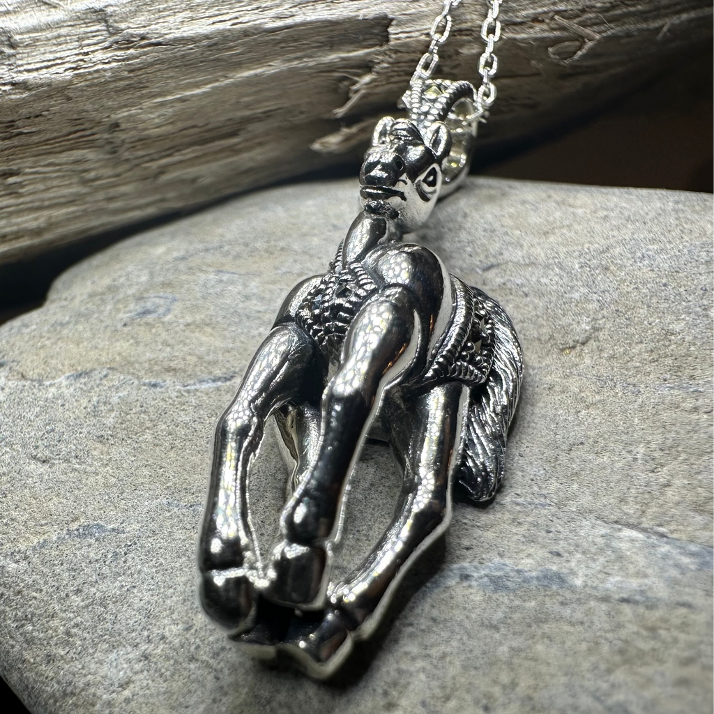 Wildfire Marcasite Horse Necklace