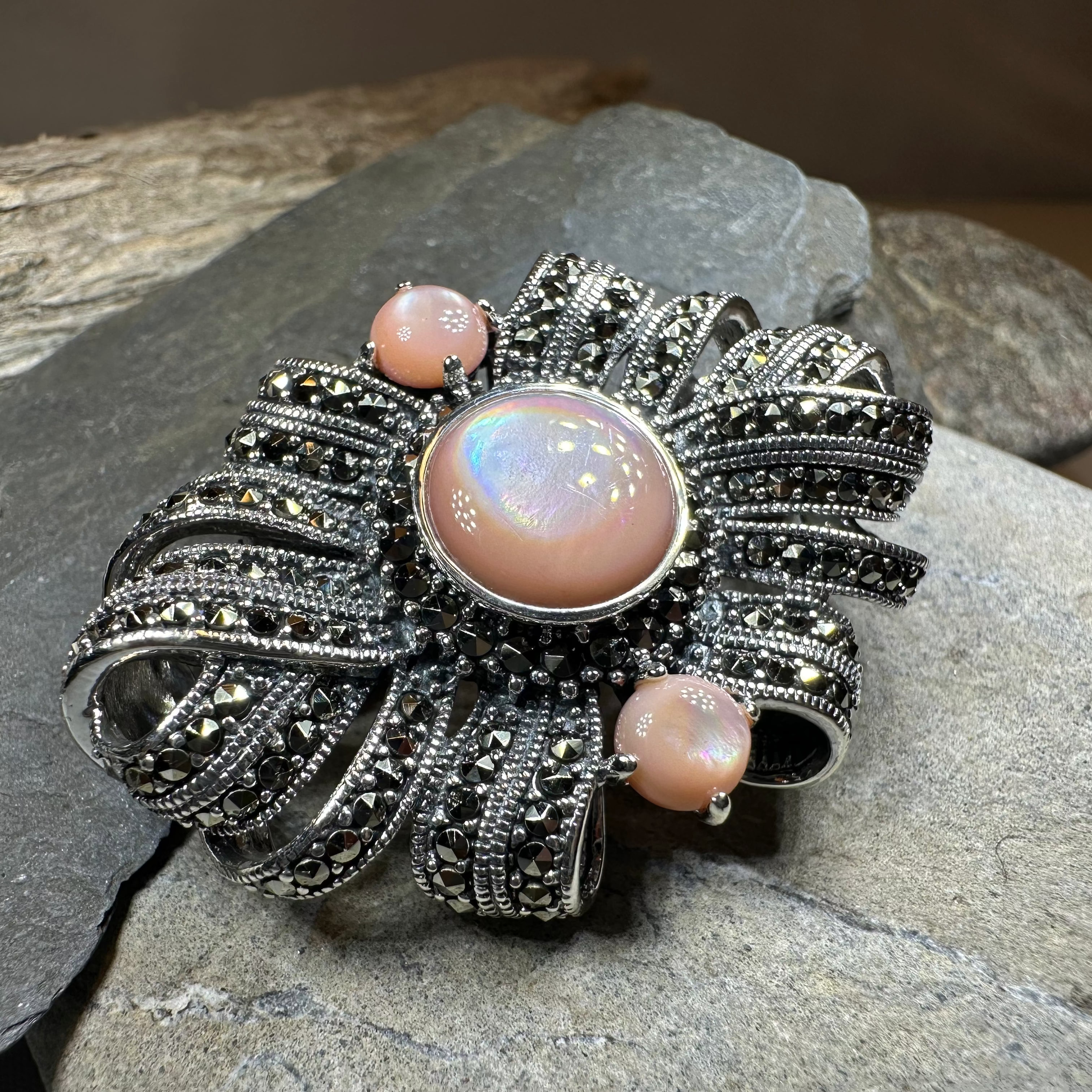 Eula Celtic Knot Brooch in Sterling Silver