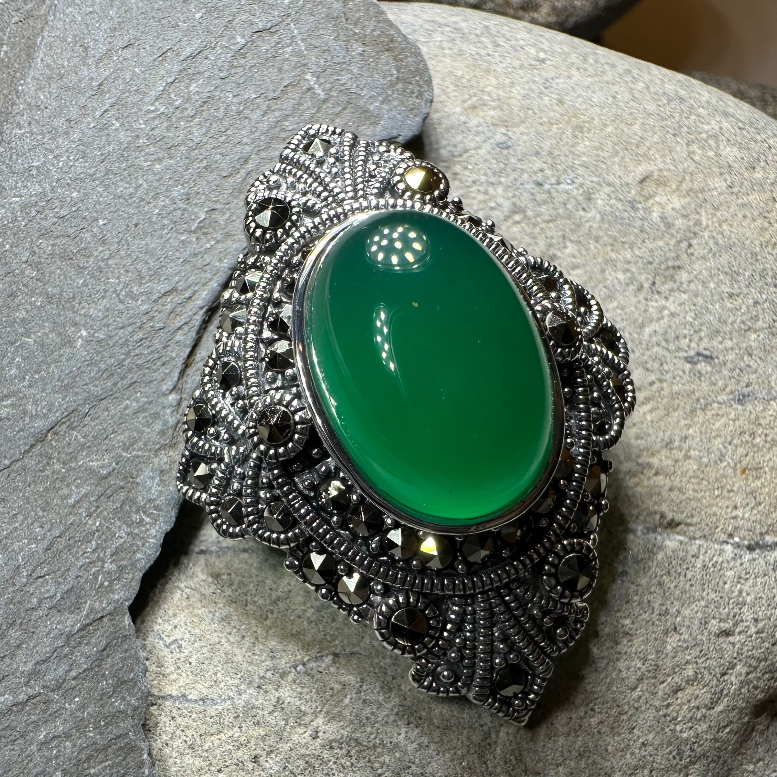 Vintage Style Celtic Brooch in Sterling Silver
