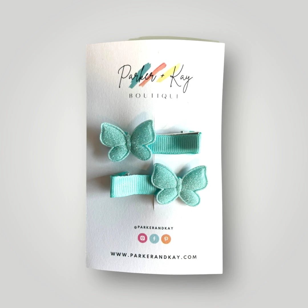 Shimmering Butterfly Hair Clips by Parker + Kay Creative