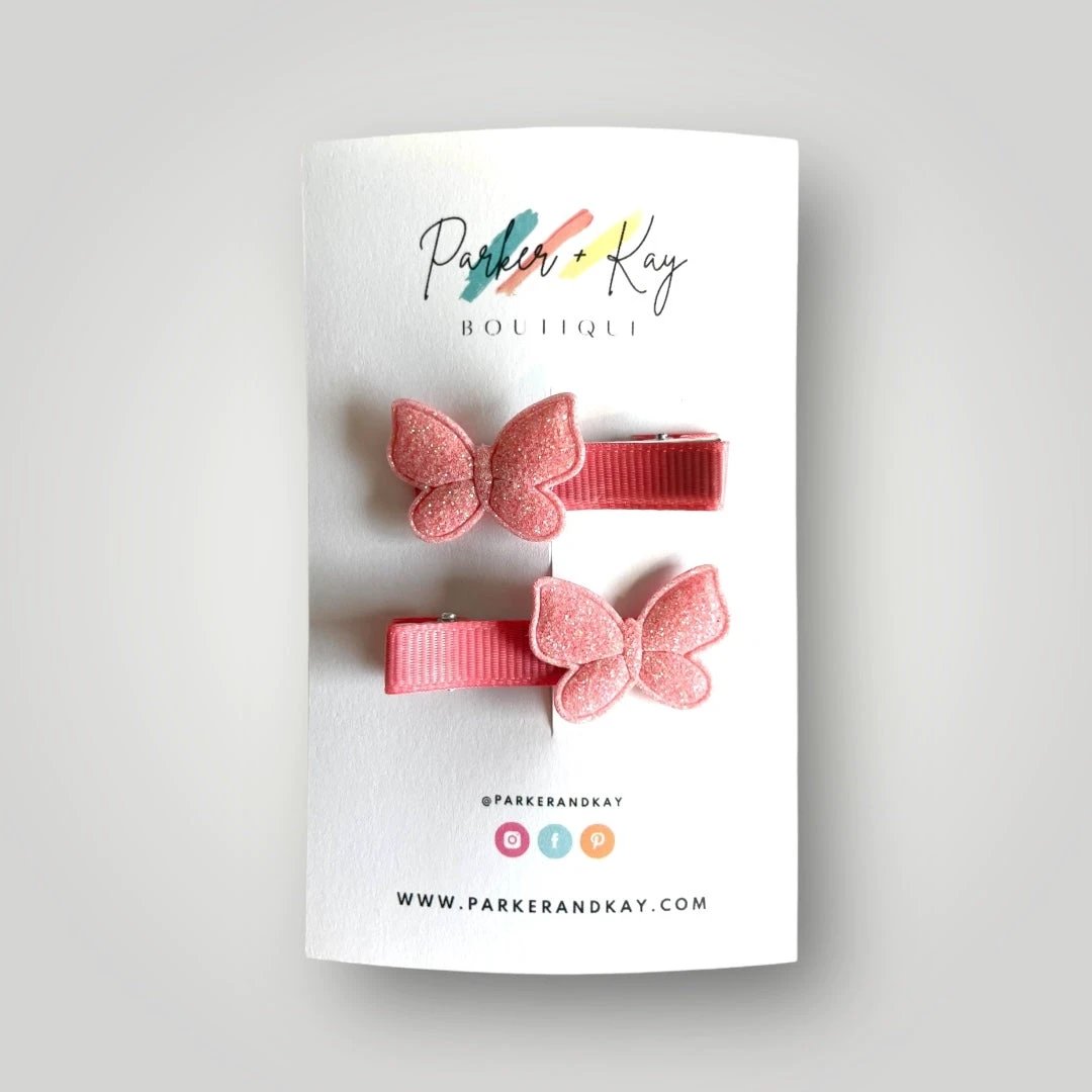 Shimmering Butterfly Hair Clips by Parker + Kay Creative
