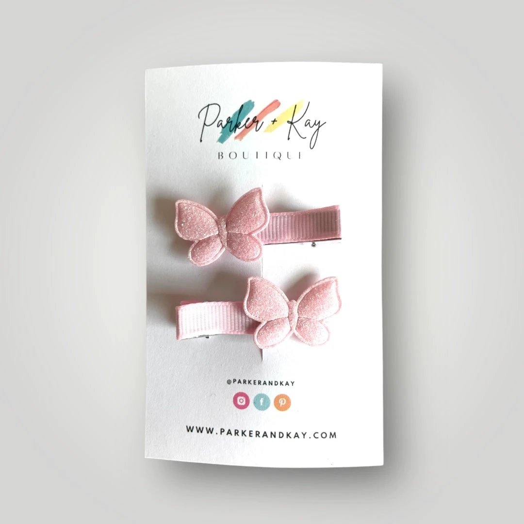 Shimmering Butterfly Hair Clips by Parker + Kay Creative