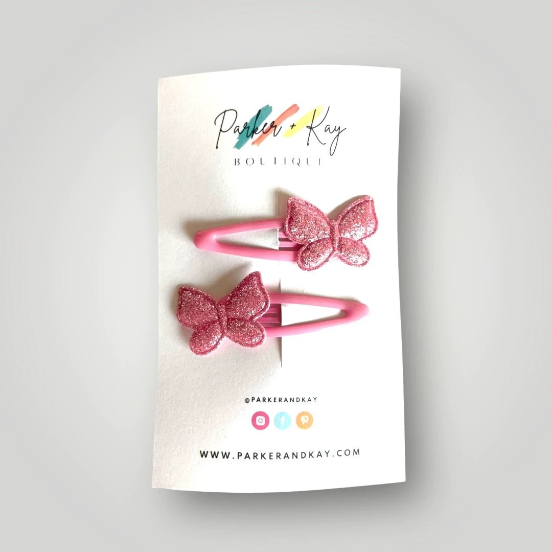 Shimmering Butterfly Hair Clips by Parker + Kay Creative