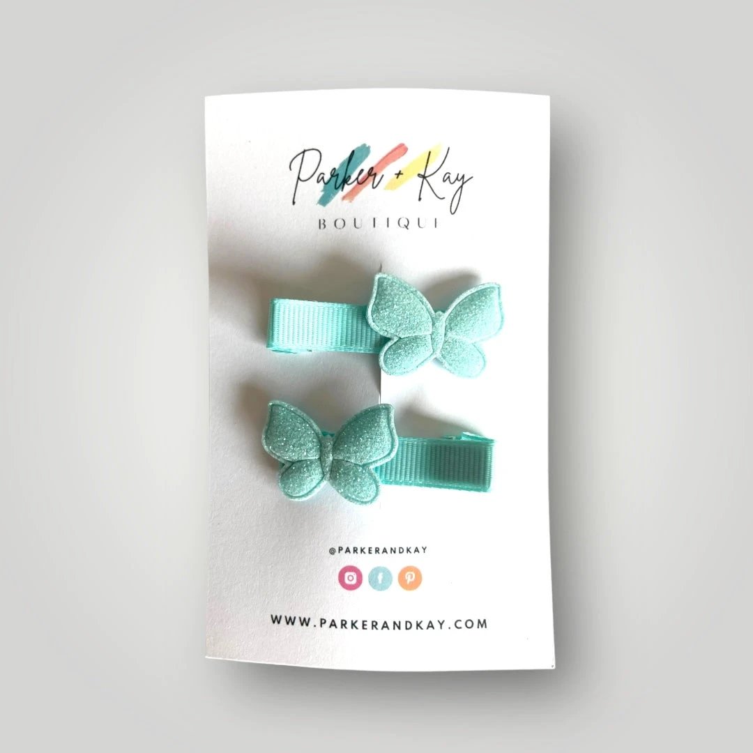 Shimmering Butterfly Hair Clips by Parker + Kay Creative