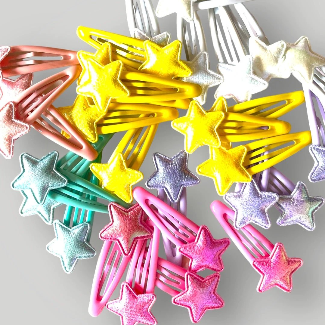 Shiny Stars Hair Clips by Parker + Kay Creative