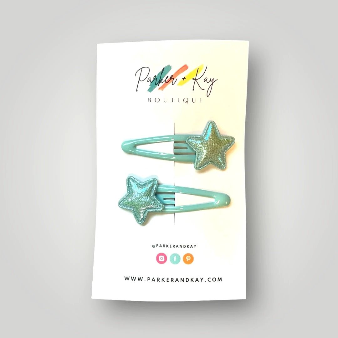Shiny Stars Hair Clips by Parker + Kay Creative