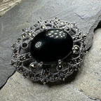 Dorcia Celtic Knot Brooch in Sterling Silver