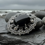 Dorcia Celtic Knot Brooch in Sterling Silver