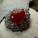Dorcia Celtic Knot Brooch in Sterling Silver