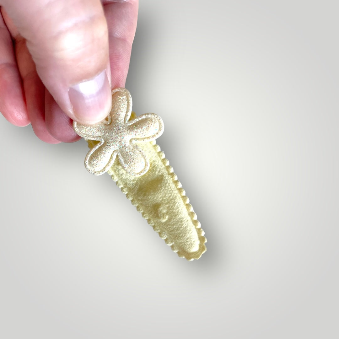 Glistening Flower Hair Clip
