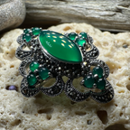 Cybele Celtic Marcasite Brooch