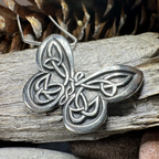 Celtic Butterfly Pewter Necklace