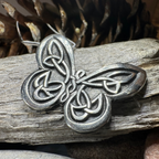 Celtic Butterfly Pewter Necklace