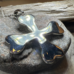 Ethereal Celtic Cross Necklace in Sterling Silver
