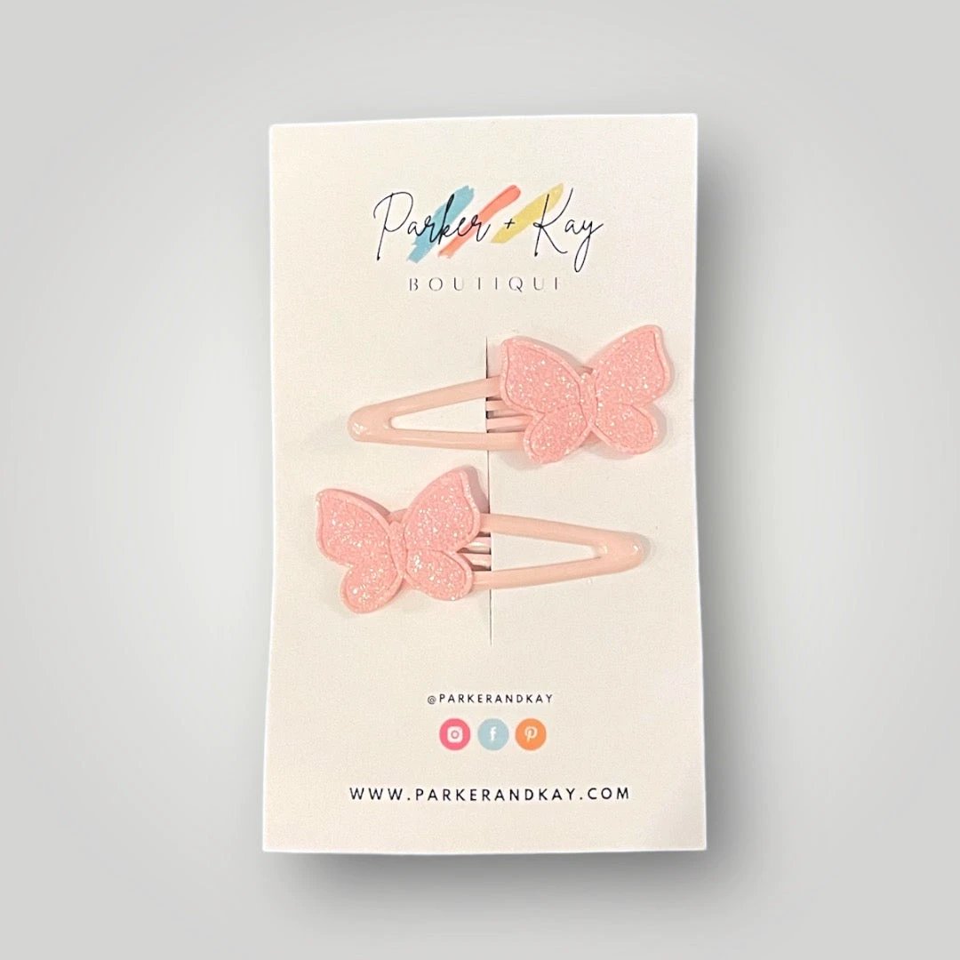 Shimmering Butterfly Hair Clips by Parker + Kay Creative