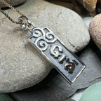 Irish Gaelic Love Grá Necklace in Sterling Silver